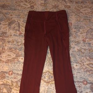 Lululemon maroon leggings size 6!